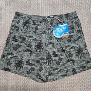 Columbia PFG Mens XL Super Backcast Water Shorts 6" Omni Shade Green Fish FM1107